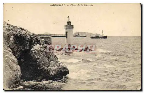 Ansichtskarte AK Marseille Phare de la Desirade