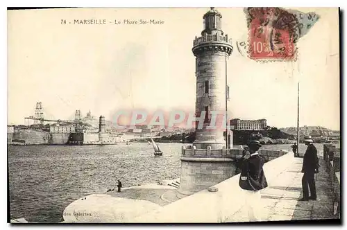 Ansichtskarte AK Marseille le Phare Ste Marie