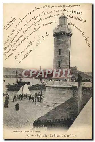 Cartes postales Marseille le Phare Sainte Marie