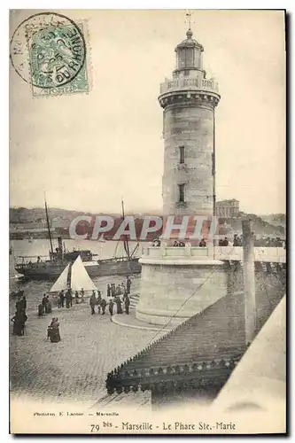 Ansichtskarte AK Marseille le Phare Ste Marie