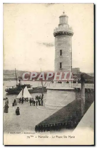 Ansichtskarte AK Marseille le Phare Ste Marie