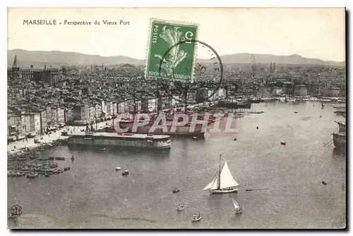 Cartes postales Marseille Perspective du vieux port