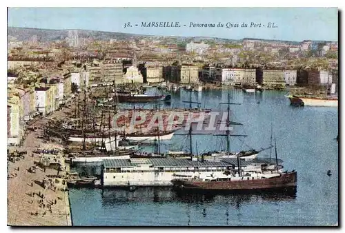 Ansichtskarte AK Marseille panorama du Quai du port