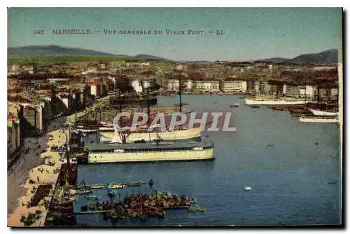 Cartes postales Marseille vue generale du vieux port