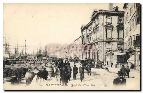 Cartes postales Marseille Quai du vieux port