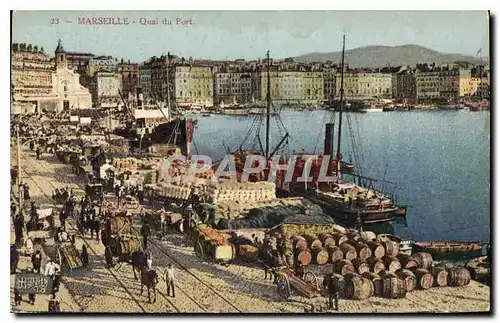 Cartes postales Marseille Quai du port