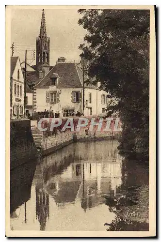 Ansichtskarte AK Bretagne Pont Aven Finistere l'Aven a travers la ville