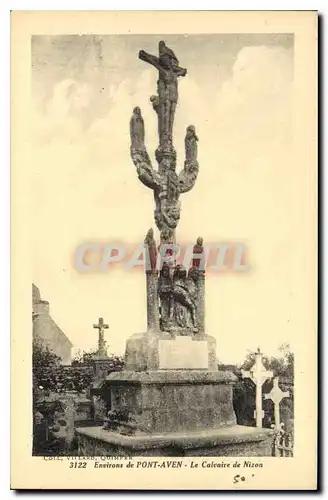 Ansichtskarte AK Environs de Pont Aven le Calvaire de Nizon