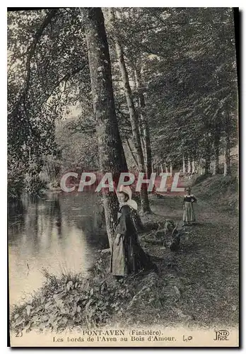 Cartes postales Pont Aven Finistere les bords de l'Aven du Bois d'Amour