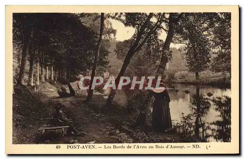 Cartes postales Pont Aven les Bords de l'Aven au Bois d'Amour