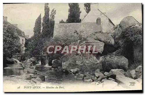 Cartes postales Pont Aven Moulins du Port