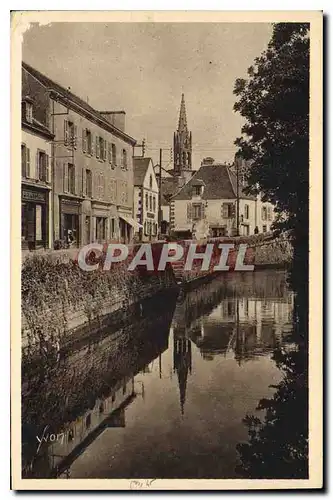 Cartes postales Bretagne Pont Aven Finistere les Quais en Bordure de l'Aven