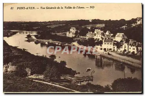 Ansichtskarte AK Pont Aven vue generale de la Vallee de l'Aven