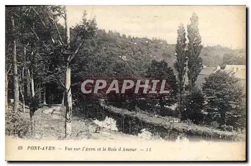 Cartes postales Pont Aven Vue sur l'Aven et le Bois d'Amour