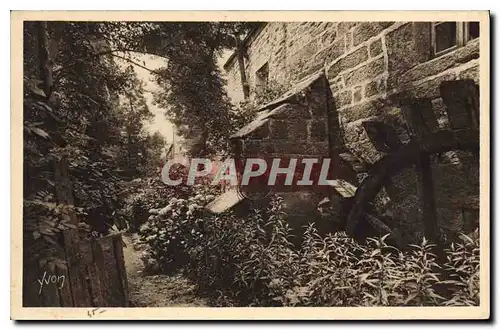 Cartes postales Bretagne Pont Aven Finistere Vieux Moulin au long d'un sentier Fleuri