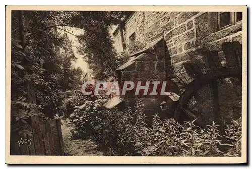 Cartes postales Bretagne Pont Aven Finistere Vieux Moulin au long d'un sentier fleuri