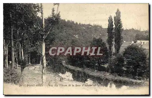 Cartes postales Pont Aven Vue sur l'Aven et le Bois d'Amour