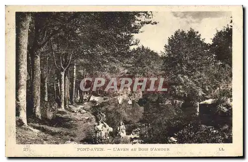 Cartes postales Pont Aven L'aven au Bois d'Amour