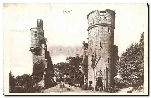 Ansichtskarte AK Pont Aven Ruines du Chateau De Rustephan