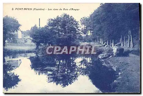 Ansichtskarte AK Pont Aven Finistere Les rives du Bois d'Amour