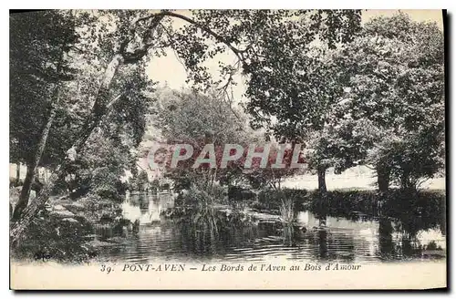 Ansichtskarte AK Pont Aven Les Bords de l'Aven au Bois d'Amour