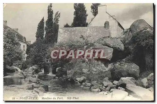 Cartes postales Pont Aven Moulins du Port