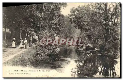 Ansichtskarte AK Pont Aven Promenade du Bois d'Amour