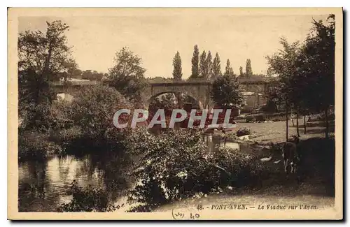 Cartes postales Pont Aven Le Viadue sur l'Aven