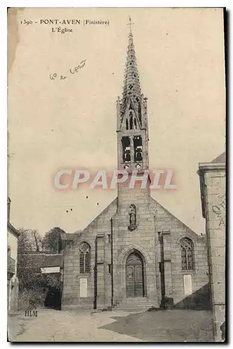 Ansichtskarte AK Pont Aven Finistere l'Eglise