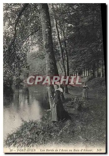 Cartes postales Pont Aven Les Bords de l'Aven au Bois d'Amour