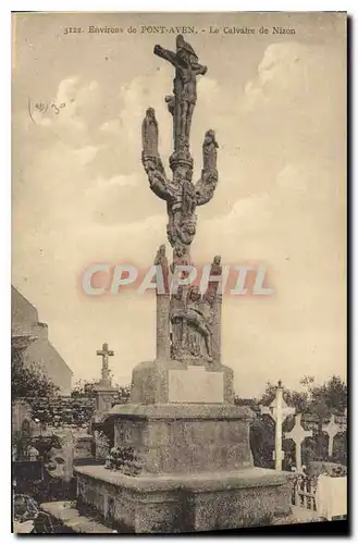 Ansichtskarte AK Environs de Pont Aven Le Calvaire de Nizon