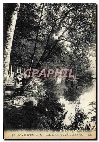 Cartes postales Pont Aven La Bords de l'Aven au Bois d'Amour