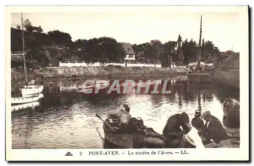 Ansichtskarte AK Pont Aven La riviere de l'Aven