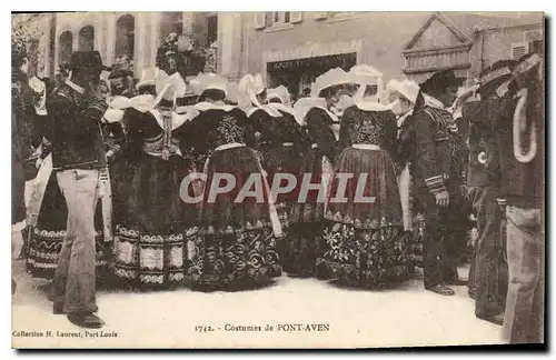 Cartes postales Costumes de Pont Aven Folklore