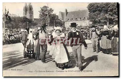 Ansichtskarte AK La Gavotte Bretonne Costumes de Pont Aven et Quimper