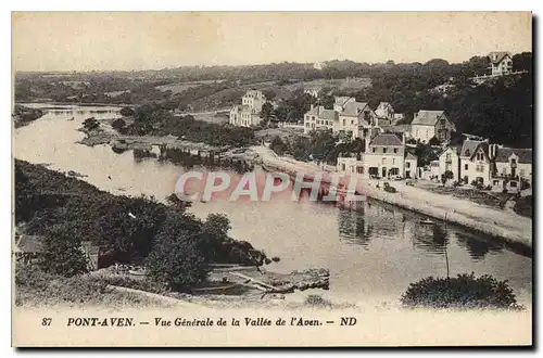 Ansichtskarte AK Pont Aven Vue Generale de la Vallee de l'Aven