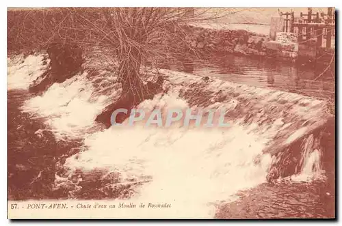 Ansichtskarte AK Pont Aven Chule d'eau au Moulin de Rossnadec