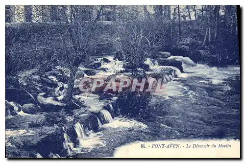 Cartes postales Pont Aven Le Deversoir du Moulin