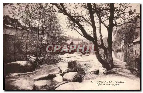 Cartes postales Pont Aven Finistere Effet de contre jour