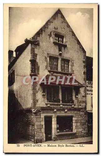 Cartes postales Pont Aven Maison Style Breton