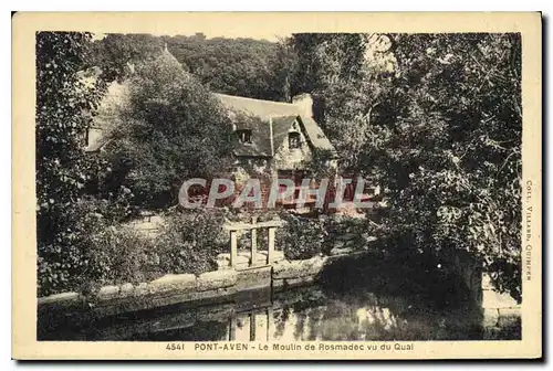 Ansichtskarte AK Pont Aven Le Moulin de Rosmadec vu du Quai