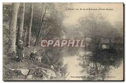 Cartes postales l'Aven au Bois d'Amour Pont Aven