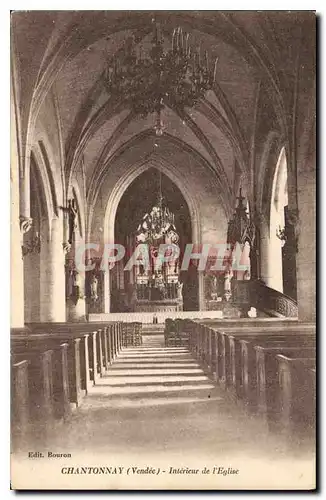 Ansichtskarte AK Chantonnay Vendee Interieur de l'Eglise