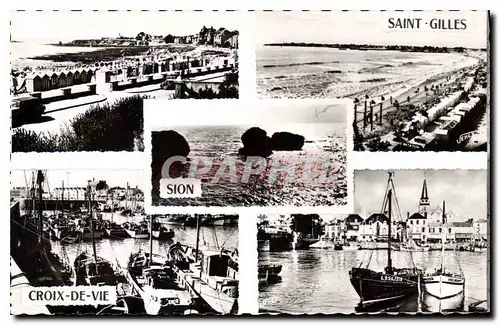 Cartes postales Souvenir de Croix de vie St Gilles et Sion sur l'Ocean