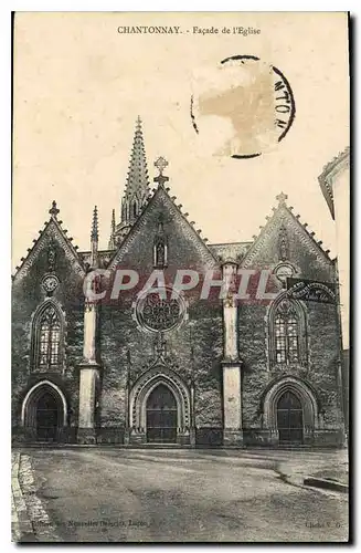 Ansichtskarte AK Chantonnay facade de l'eglise