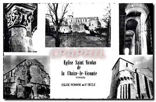 Ansichtskarte AK Eglise Saint Nicolas de la Chaize le Vicomte vendee eglise Romaine de XI siecle