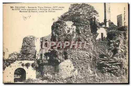 Cartes postales Palluau Ruines du Vieux chateau XIV siecle au XVII siecle appartenait a Philippe de Clerambault