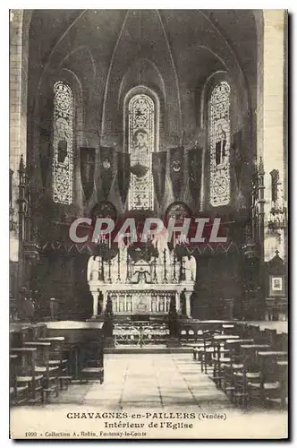 Cartes postales Chavagnes en Paillers Vendee interieur de l'eglise