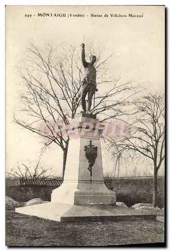 Cartes postales Montaigu Vendee statue de Villebois Marcuil