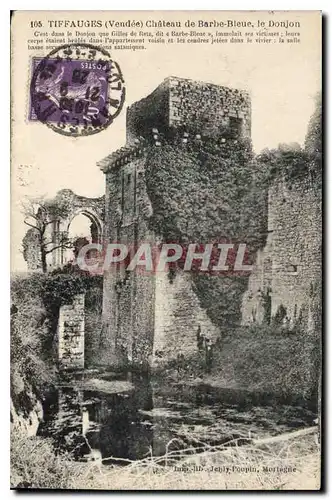 Cartes postales Tiffauges Vendee chateau de Barbe Bleue le Donjon